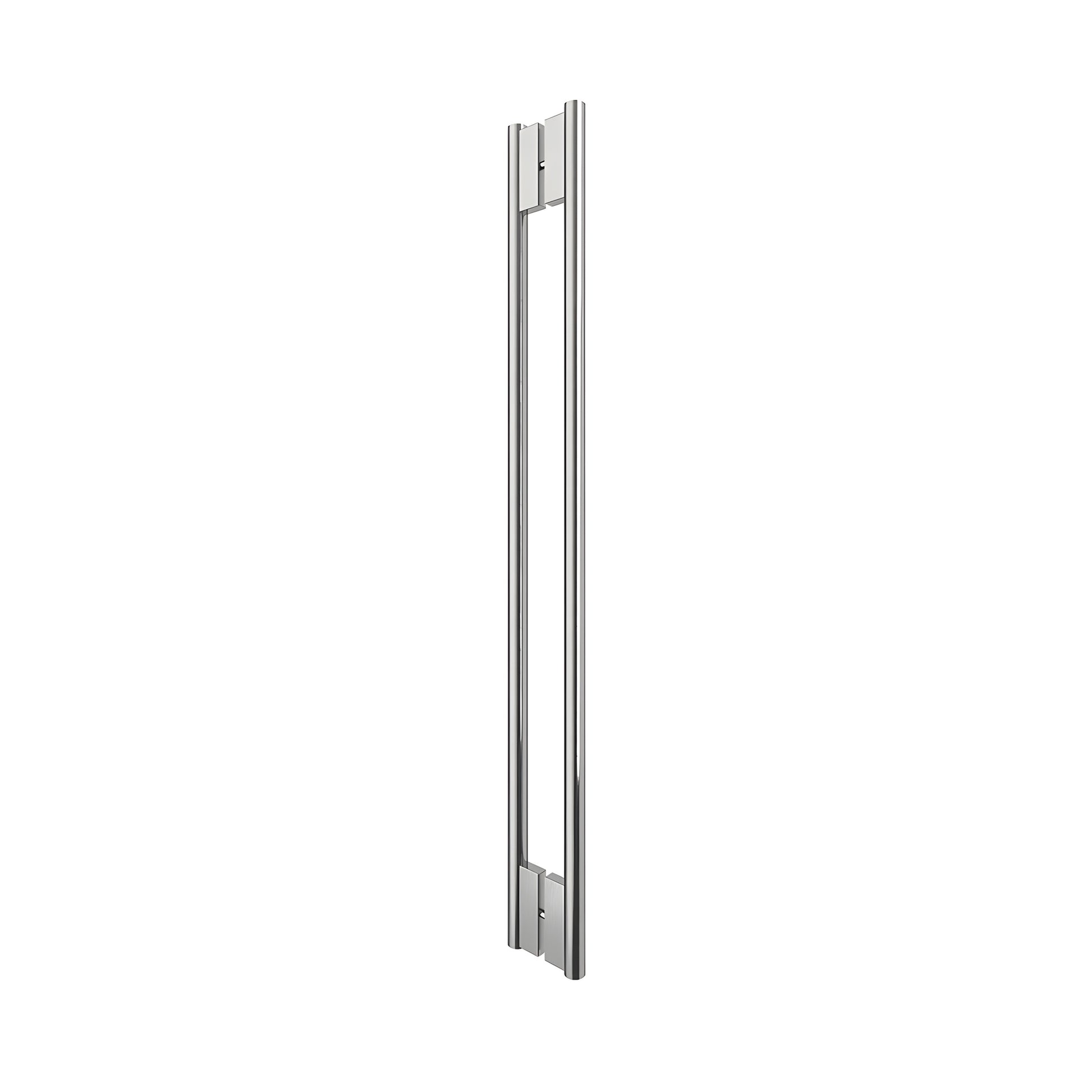HPH48CBS stainless steel 48 in C-style tubular back-to-back shower door handle, brushed finish for 3/8 in glass