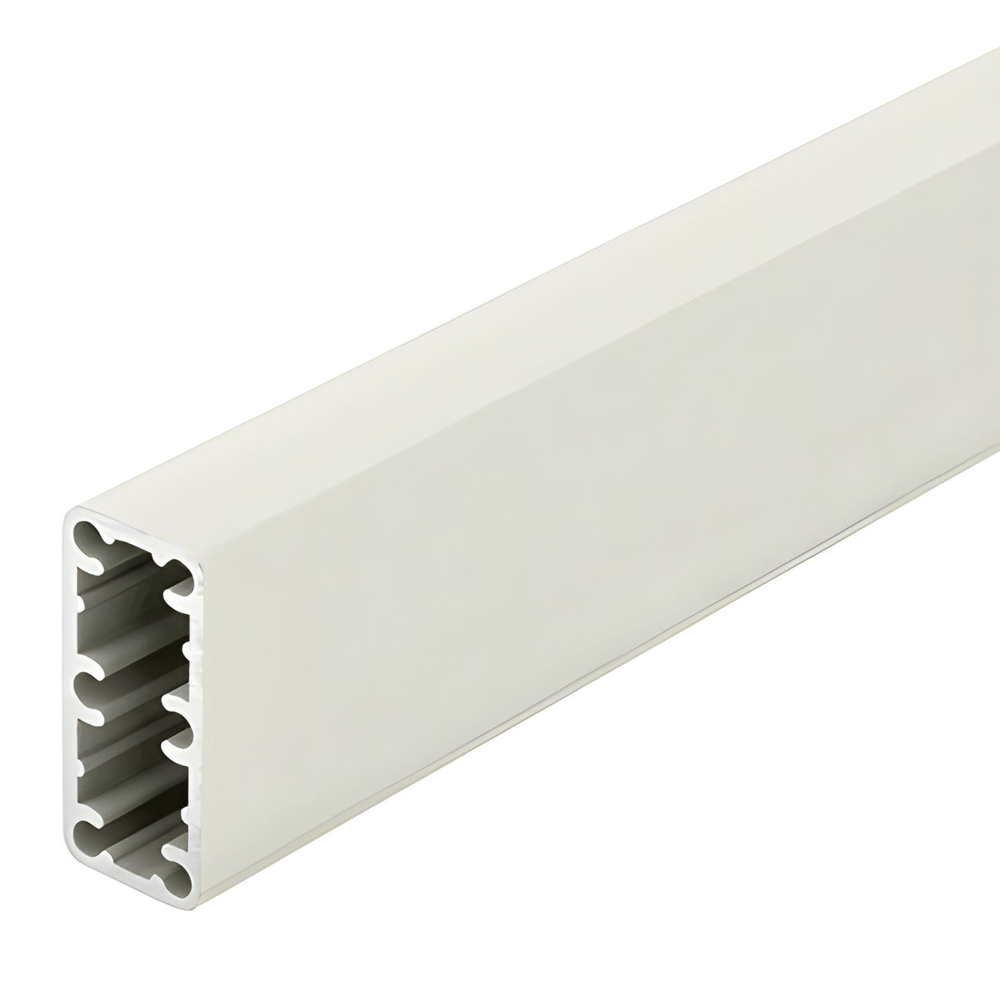 Sky White aluminum railing post 36 in (2-3/8 x 1-1/8) hollow Trimline profile, SKU HPT36W
