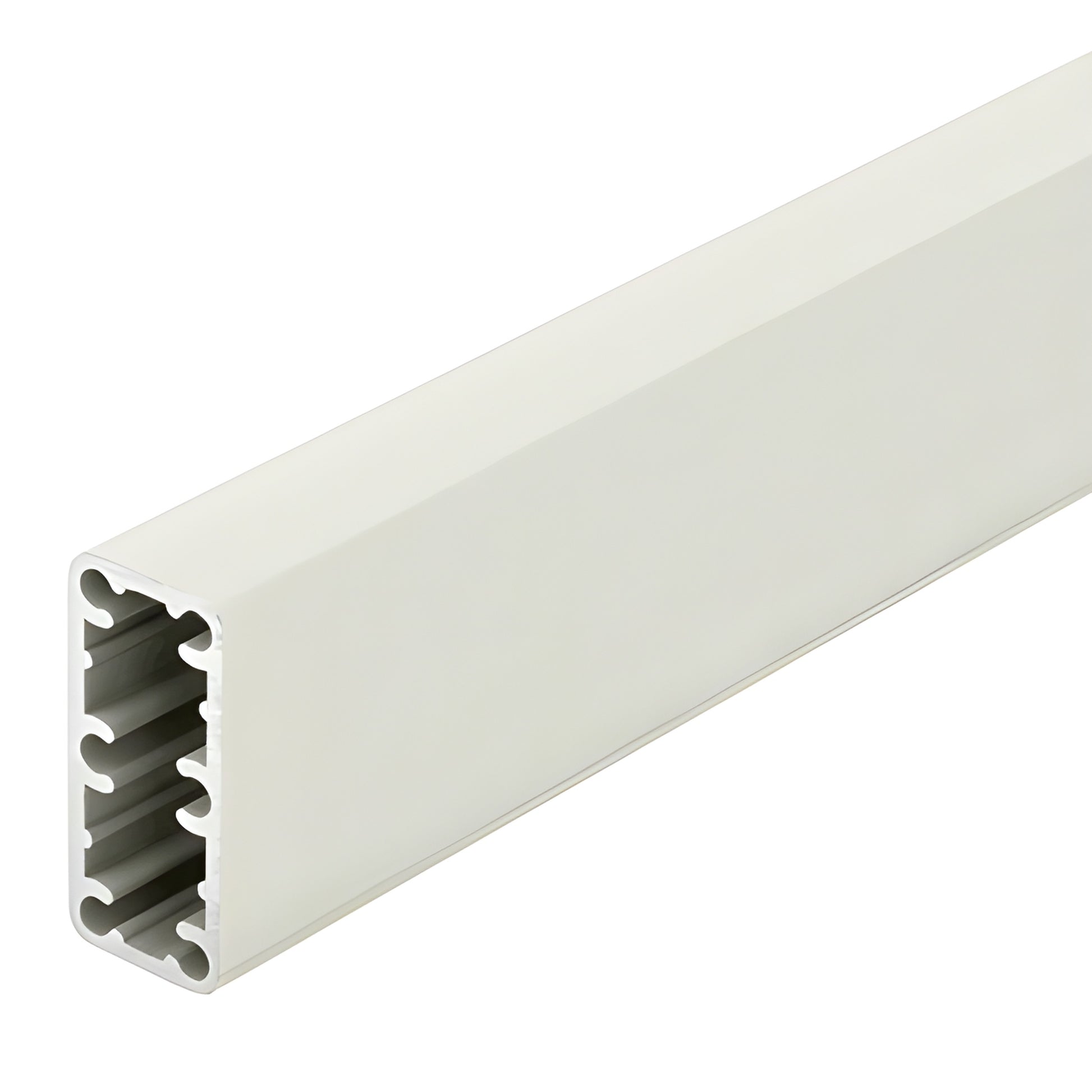 Sky White aluminum railing post 36 in (2-3/8 x 1-1/8) hollow Trimline profile, SKU HPT36W
