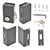 CRL Left-Hand Sliding Glass Door Lock Matte Black