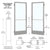 CRL-U.S. Aluminum 72x84 Clear Anodized Narrow-Stile Butt-Hinge Doors