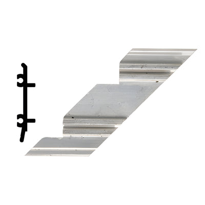 CRL-U.S. Aluminum Right-Hand 90° Inside Corner Clip incl. Screws, 4pc