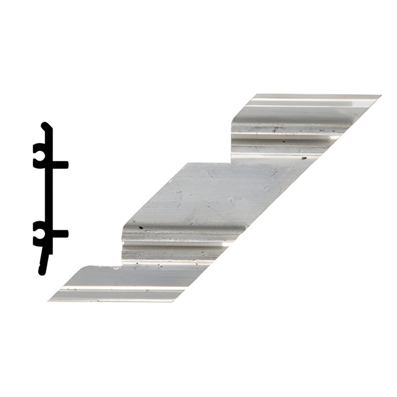 Mill finish 90 inside corner anchor clip AP406R for OS450SG system - aluminum, 4-pack.