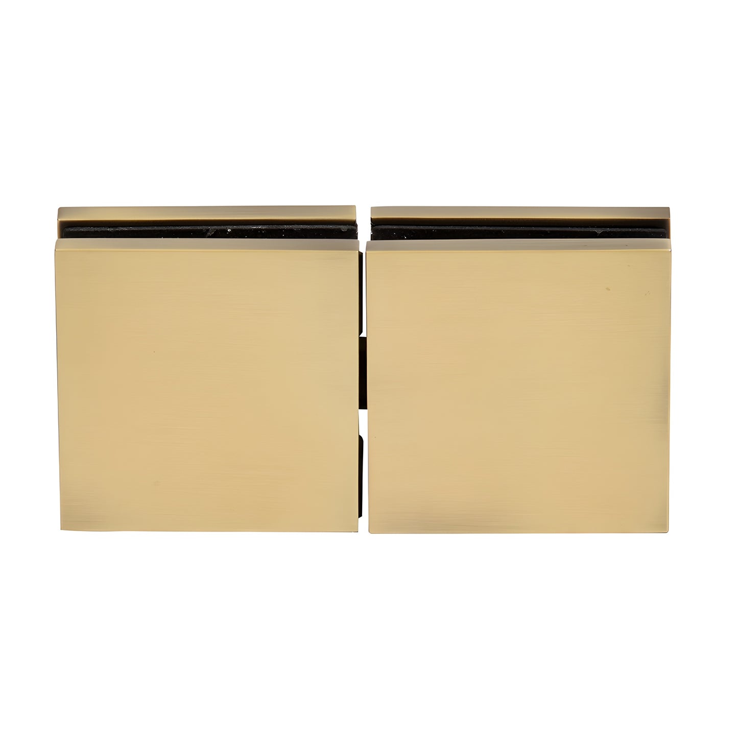 CRL Zero Clamp CCS4BBRZ - brushed bronze solid brass concealed shower glass clamp for 3/8-1/2" (10-12mm) panels.