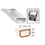 CRL Clear Anodized Low-Profile 9/16" Wide Dual Seal Aluminum Spacer