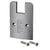 CRL Brushed Stainless Steel Low-Profile Sidelite Rail Cap with Screws