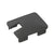 CRL Matte Black Notched Cap for 180° End Post - Glass Railing