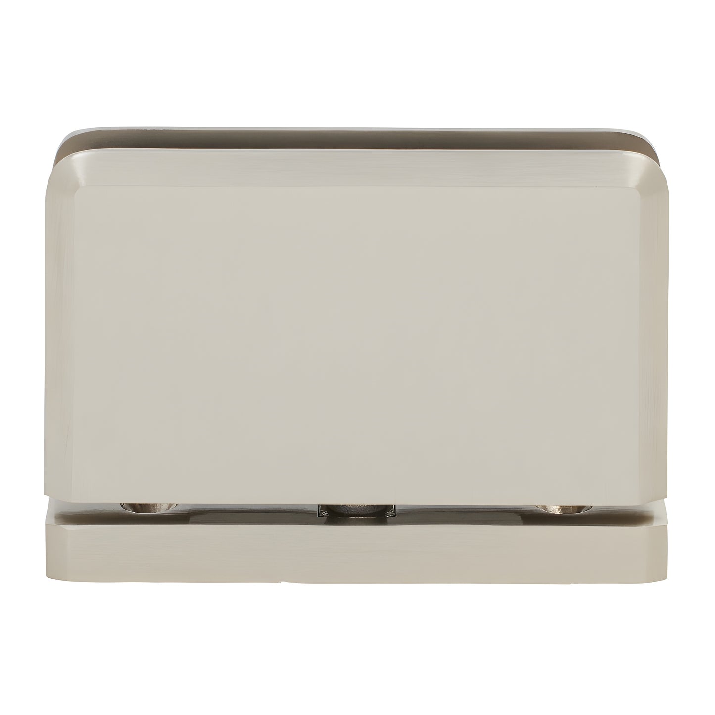 Brushed nickel SRPPH01BN Senior Prima brass pivot hinge for 1/2" glass shower door, self-centering.