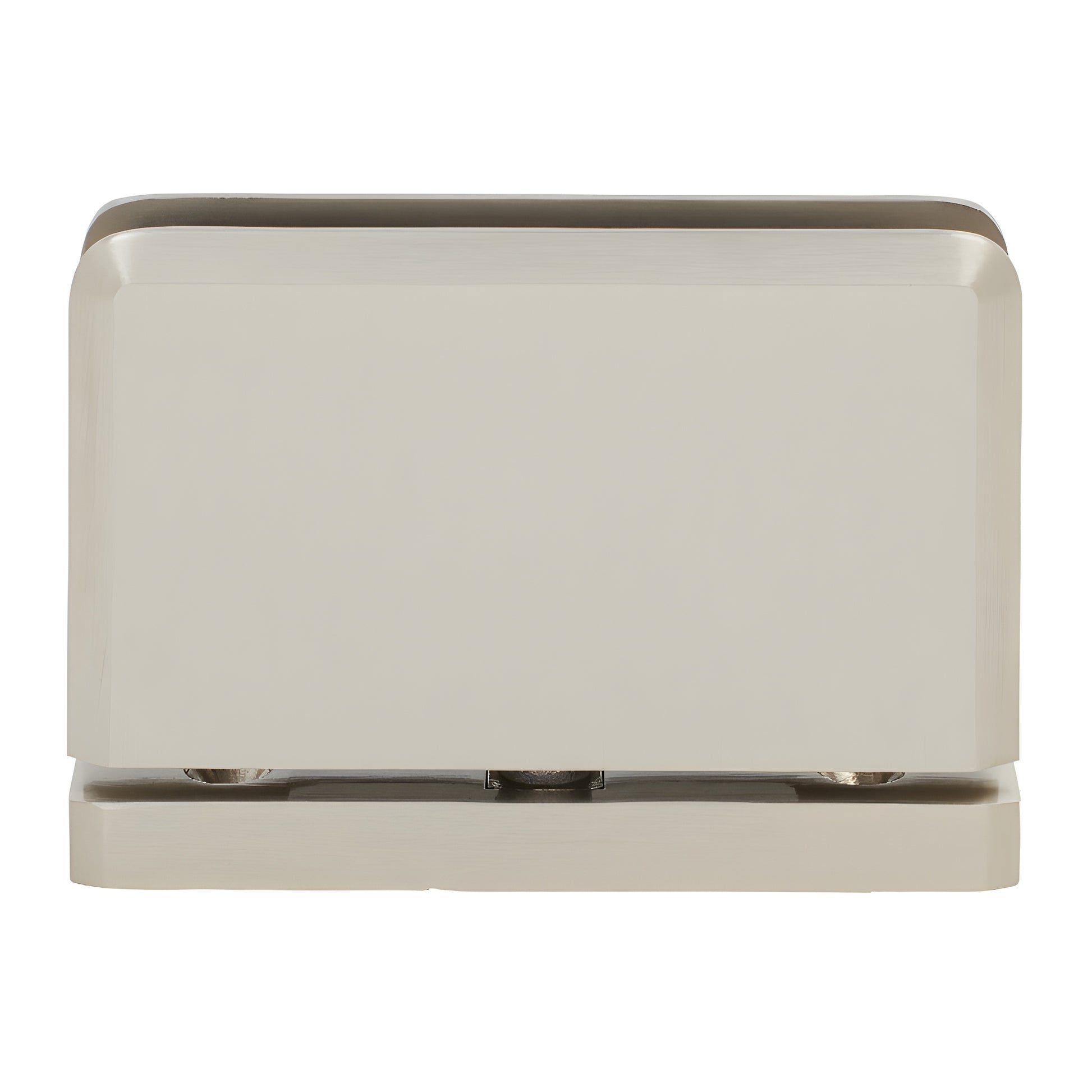 Brushed nickel SRPPH01BN Senior Prima brass pivot hinge for 1/2" glass shower door, self-centering.