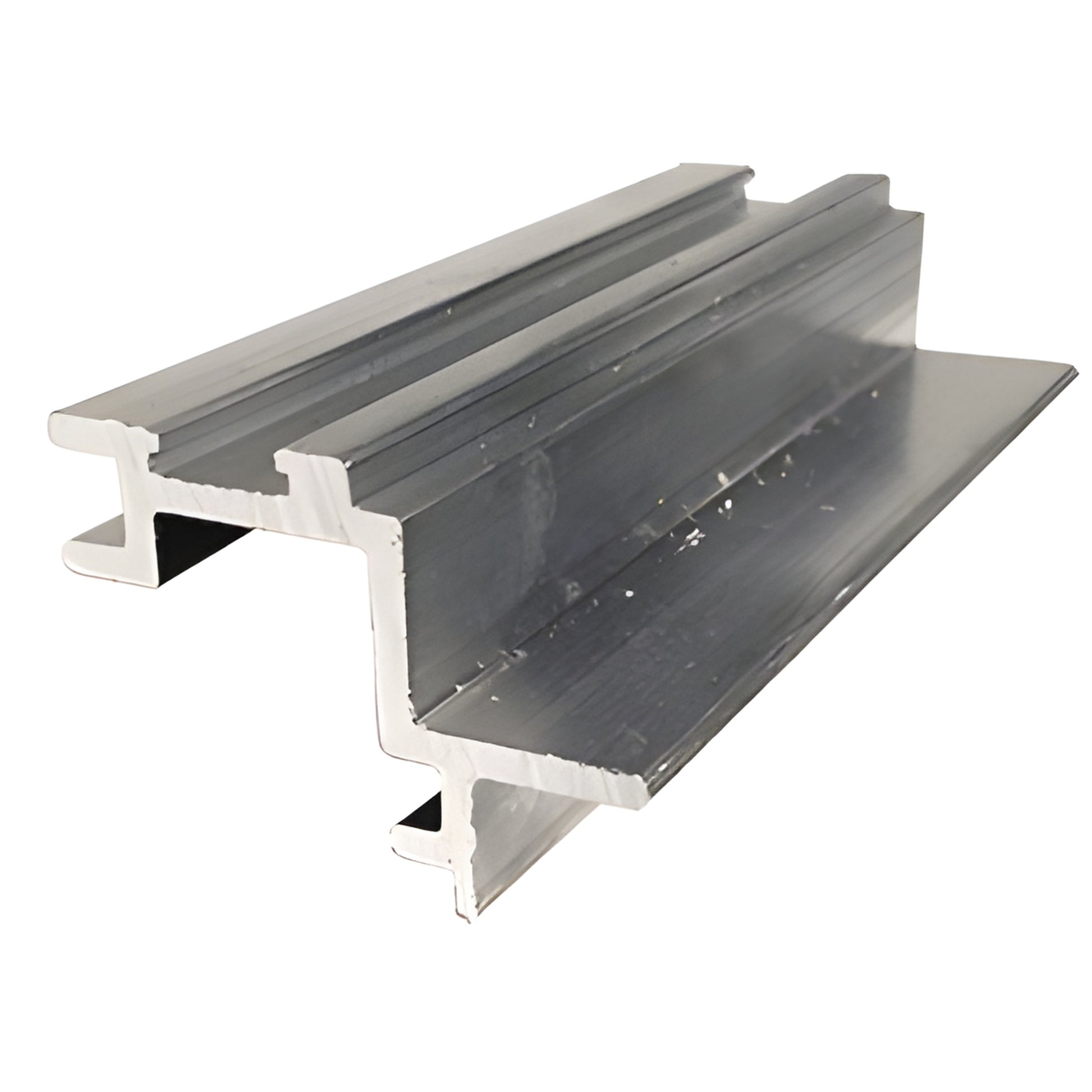 RW667 extruded aluminum profile hardware, mill finish - sectional mounting extrusion piece.