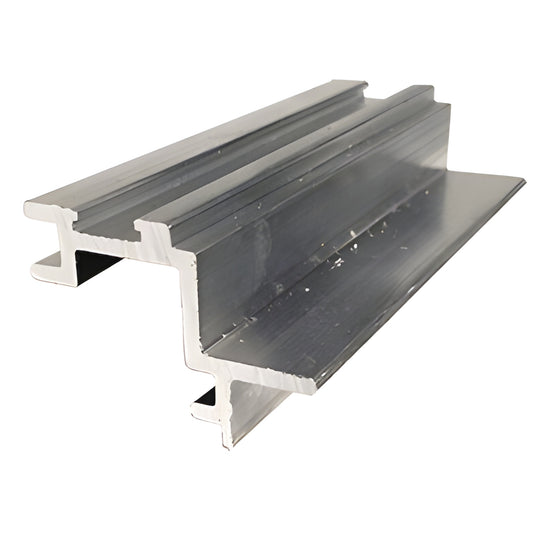 RW667 extruded aluminum profile hardware, mill finish - sectional mounting extrusion piece.