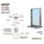 CRL Satin Anodized Glazed Exchange Window w/ 18" Shelf & Deal Tray