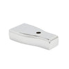 Polished chrome brass wall block mount for frameless shower door, SKU MA03CH