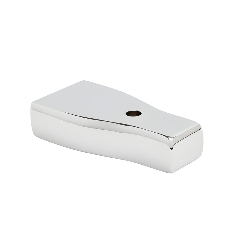 Polished chrome brass wall block mount for frameless shower door, SKU MA03CH