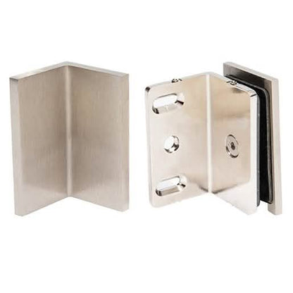 CRL Brushed Nickel Como Series Wall Mount Bracket - Elegant design, reliable support.
