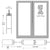 CRL-U.S. Aluminum 400 Clear Anodized Offset Hung Entrance Doors, Pair