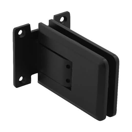 CRL Matte Black Atlas Glass Door Hinge: Sleek, durable design for modern interiors.