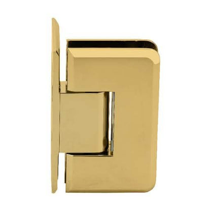 CRL Unlacquered Brass Cologne 044 Series Wall Mount Offset Back Plate Hinge - Elegant Desi