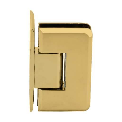 CRL Unlacquered Brass Cologne 044 Series Wall Mount Offset Back Plate Hinge - Elegant Desi