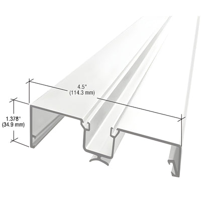 CRL-U.S. Aluminum Rotating Mullion 24'2" White KYNAR® Paint