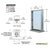 CRL 24in Bulletproof Interior Window w/ Tray, Shelf & Sound Port - Satin