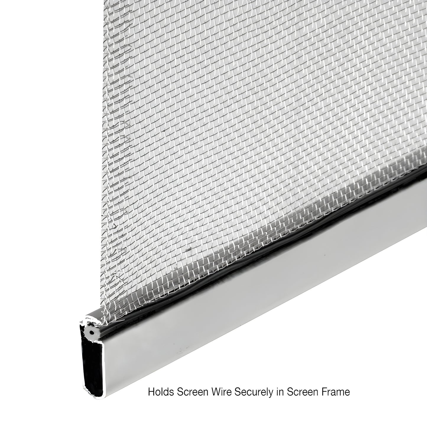 Gray hollow-core vinyl screen spline (0.165 in) on blue 500' spool, serrated profile - SKU 5C165