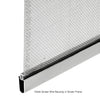 Gray hollow-core vinyl screen spline 0.19" on blue 500' spool, serrated profile - SKU 5C190