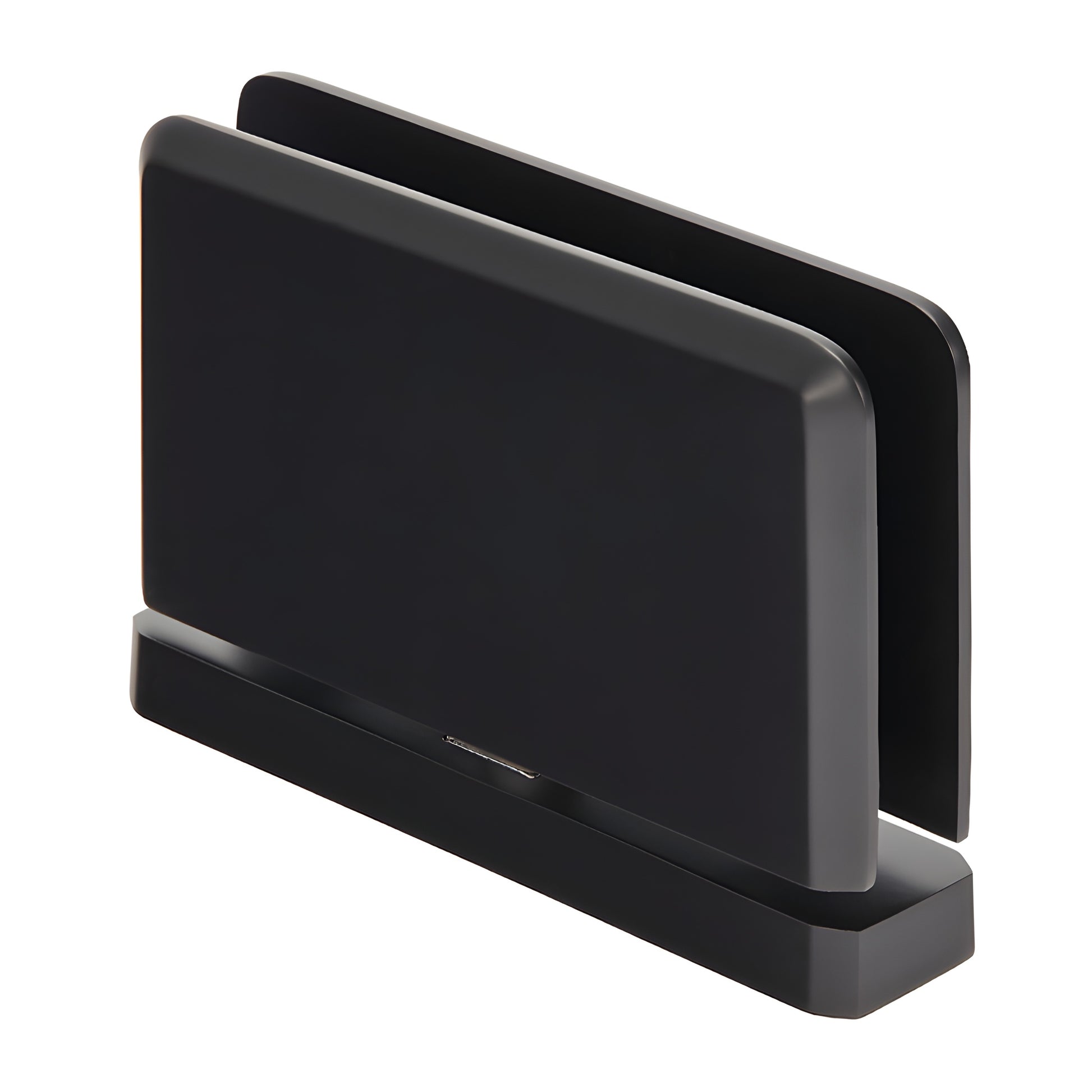 PPH01MBL matte black brass Prima series pivot hinge for 8-10mm glass, top/bottom mount, self-centering.