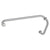 CRL BM Brushed Nickel 8" Pull & 20" Towel Bar Set with Metal Washers