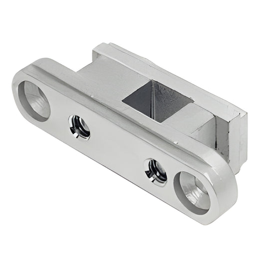 1NT304 adjustable silver top door patch insert for concealed overhead closers, accepts 9/16" (14 mm) square spindle