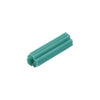 Green plastic masonry anchor 1 in long for 1/4 in drill holes (concrete, brick, block, stone), SKU CTA08