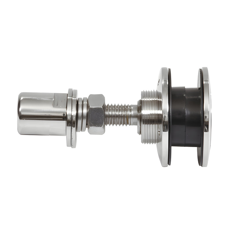 HSF14PS swivel glass attachment, 316 stainless steel polished/flush-mount fitting for 12-27mm tempered glass