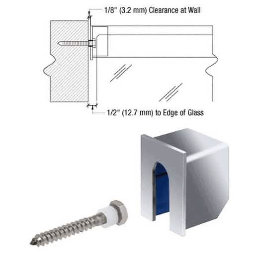 CRL Polished Stainless Stabilizing End Cap for 11 Gauge Cap Railings - Durable & Sleek