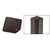 CRL AWS Matte Bronze Square Post Cap for 90° Corner Posts