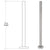 CRL 36 in Brushed Stainless Steel Round Glass Clamp Post Railing Kit