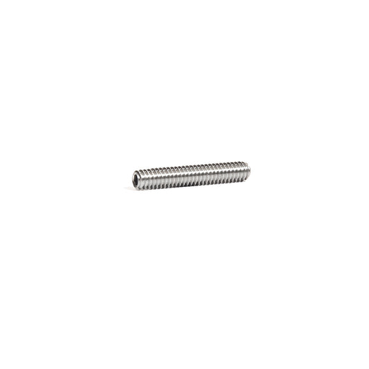 Stainless steel headless 1-1/2 in Allen screw, 1/4-20 thread, SKU AS14112 on white background.
