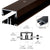 CRL Dark Bronze Anodized Shallow Division Bar Shower Door w/ Vinyl