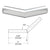 CRL 1-1/2" Polished Stainless Steel 135° Schedule 40 Elbow