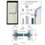 CRL Matte Black Vertical Weatherstile Door Seal Kit 3/4" Glass