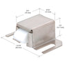 CRL M6014B brushed stainless steel shower door catch with white nylon tip, adjustable spring-loaded latch for swinging doors