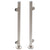 CRL Brushed Stainless Steel Schedule 40 End Post for Glass Railing