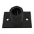 CRL Matte Black Wall-Mount Top Fitting for Shower Doors
