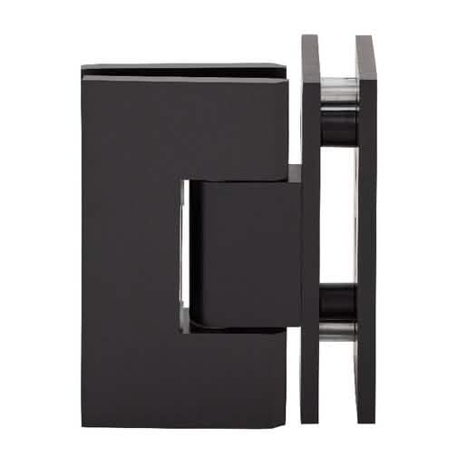 Oil Rubbed Bronze Geneva 092 Series 90° Glass-to-Glass Hinge - Sleek and Durable Design