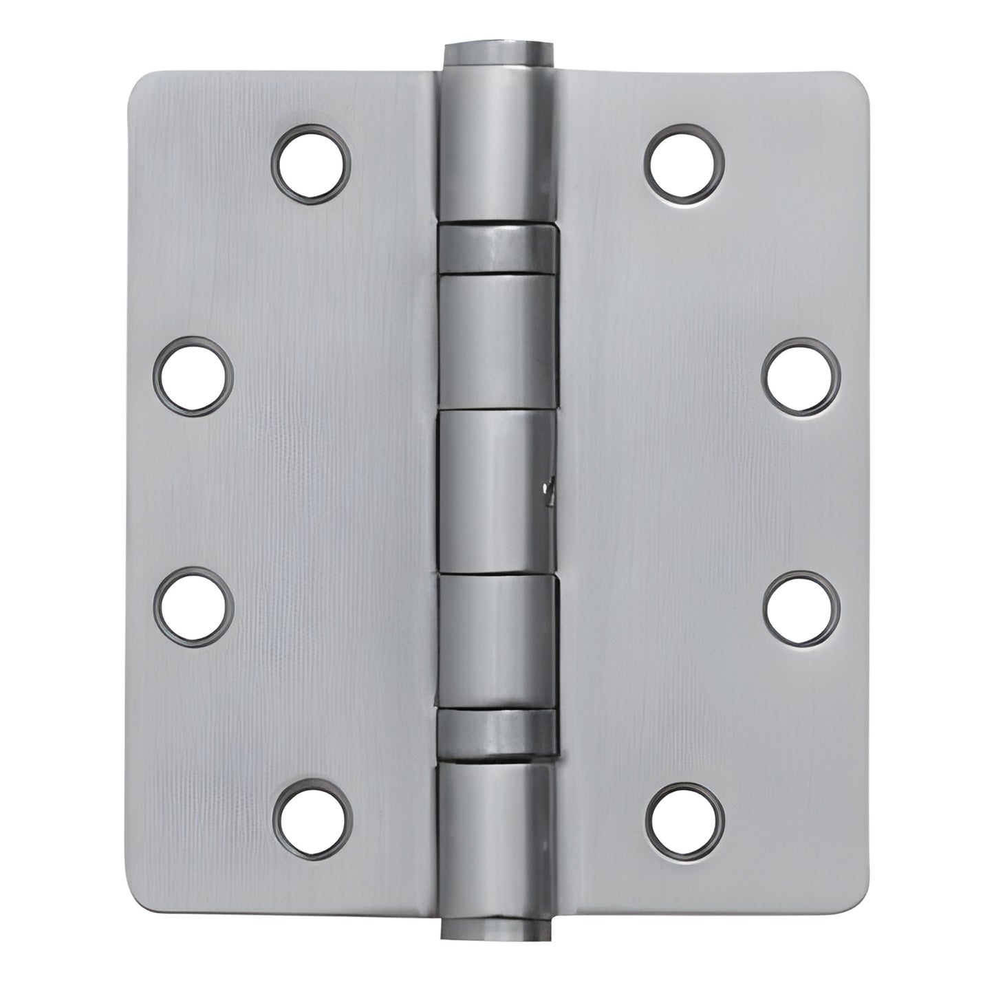 Stainless steel 4-1/2 x 4 storefront ball-bearing hinge, clear anodized finish, non-removable pin - SKU DH70911.
