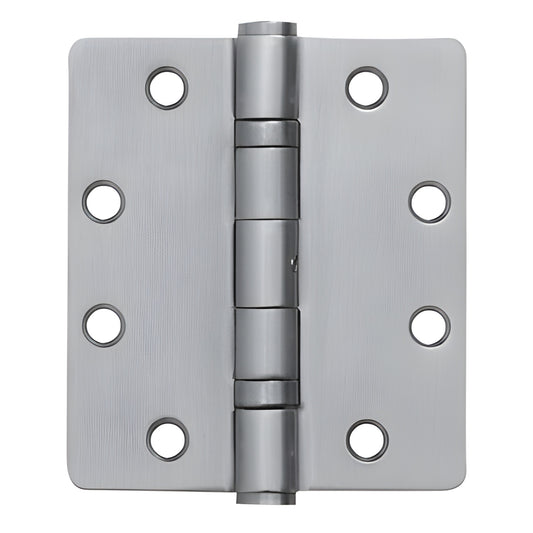 Stainless steel 4-1/2 x 4 storefront ball-bearing hinge, clear anodized finish, non-removable pin - SKU DH70911.