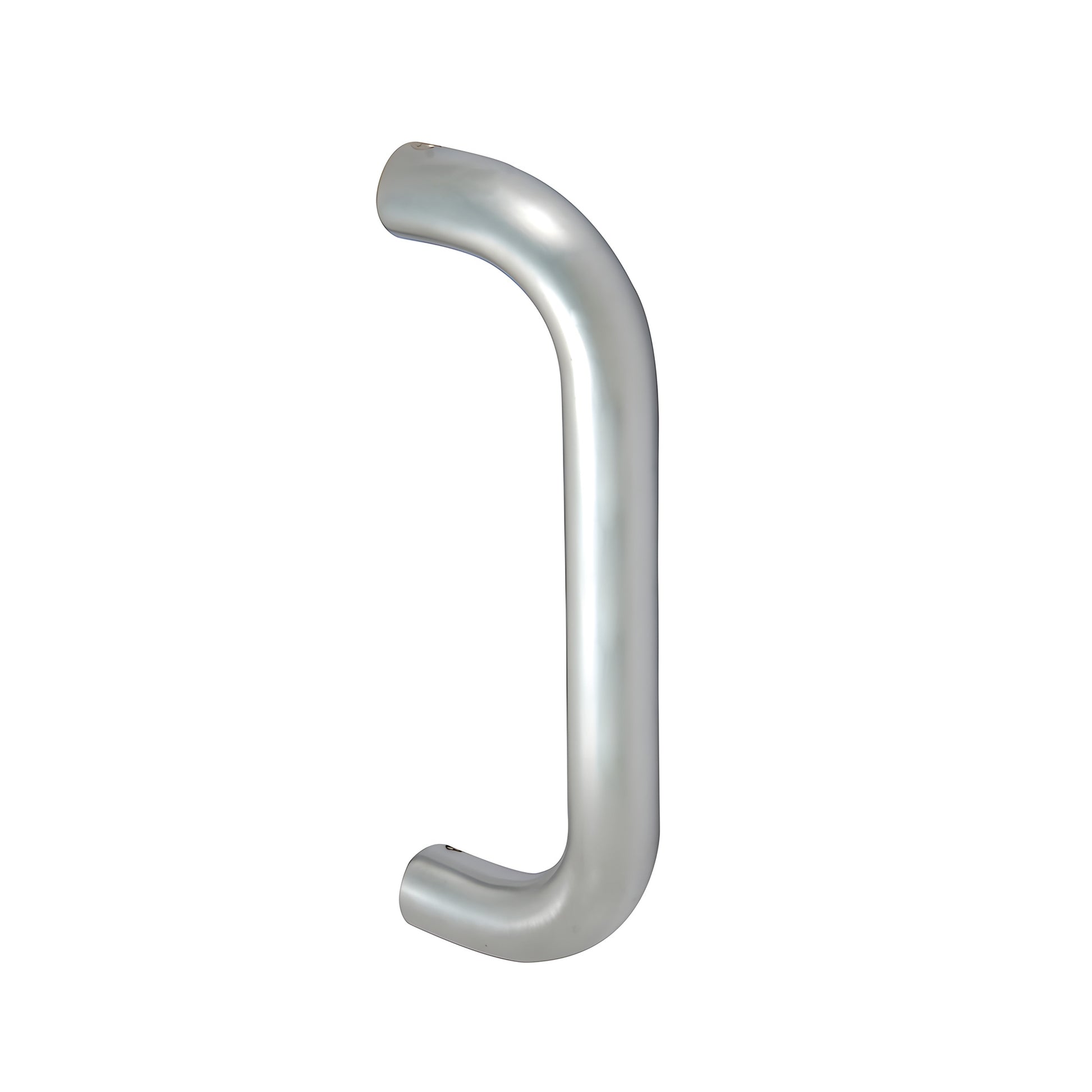 Clear-anodized extruded aluminum Astral II 1" diameter straight pull handle, 9" long, with mounting ends