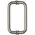 CRL 8" Polished Nickel Back-to-Back Solid Brass Glass Door Pull 3/4"