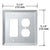 CRL Clear Designer Duplex Combo Glass Mirror Mounting Plate