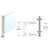 CRL PP56 18" Brushed Stainless 1" Round Counter/Partition Post