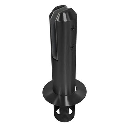 CRL Matte Black Round Core Mount Friction Fit Spigot 2205 - Sleek, Durable Design
